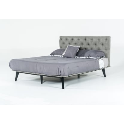 LA Furniture Gibson Modern Grey Fabric Super King 76" x 84" Bed VGMABR-54-BED-NK Contemporary Style by Vig Furnitrue Number 73890 Catch Home Goods