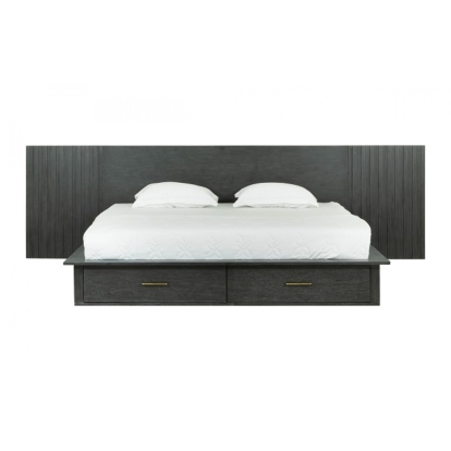 Modrest Manchester- Contemporary Dark Grey Bedroom Set Dark Grey Bed 80220|80221 VGWD-HLF2-BED-SET