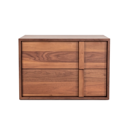 Nova Domus Berlin Modern Walnut Nightstand Walnut Nightstand 77116|77116A VGMABR-92-NS