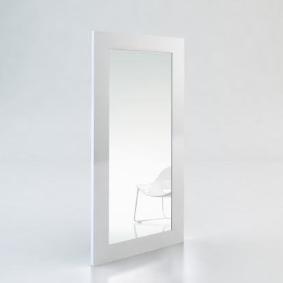 Modrest Beth Modern White Floor Mirror White Mirror 79233 VGBB702R-WHT-MIR