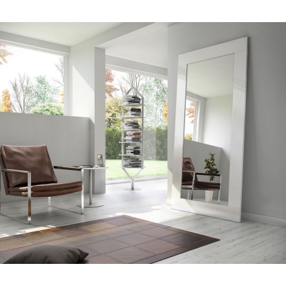 Modrest Beth Modern White Floor Mirror White Mirror 79233 VGBB702R-WHT-MIR