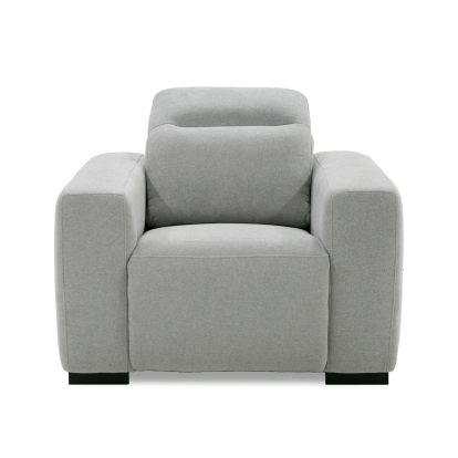 Divani Casa Bode Modern Grey Fabric Recliner Chair Grey Accent Chair 80438 VGMB-R211-P1-CHR-M31