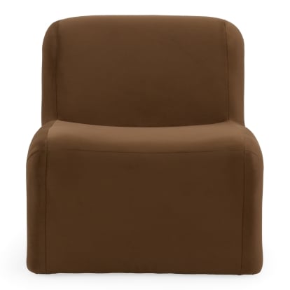 LA Furniture Bondi Modern Brown Velvet Accent Chair VGRH-RHT-825028-BRN Contemporary Style by Vig Furnitrue Number 83488 Catch Home Goods