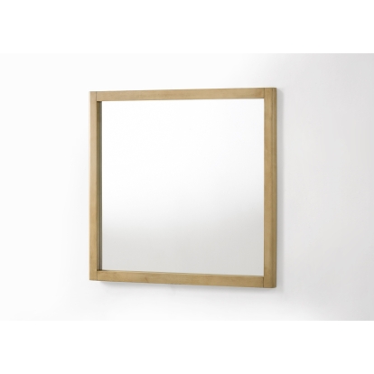 Nova Domus Santa Monica Modern Natural Oak Square Mirror Oak Mirror 80887 VGMABR-144-MIR