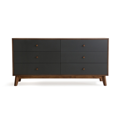 Nova Domus Dali Mid-Century Grey & Walnut Dresser Walnut Dresser 72950 VGMABR-31-DRS
