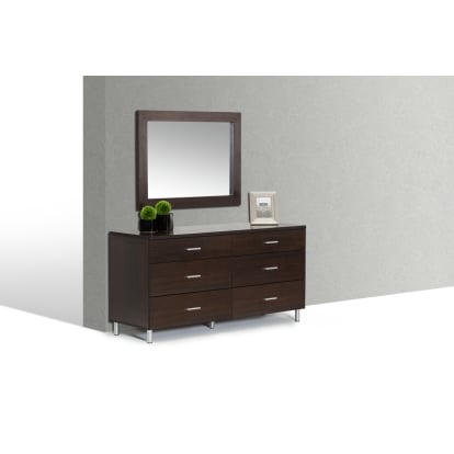LA Furniture Bravo Modern Wenge Mirror VGDEB1030-WNG Contemporary Style by Vig Furnitrue Number 16639 Catch Home Goods