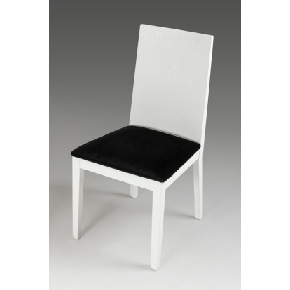 Bridget White Dining Chair (Set of 2) Black/White Dining Chair 12603Z VGUN0062-WHT