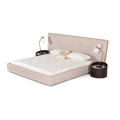 Modrest Brittany Modern Beige Fabric Bed  Grey Bed 76247|76246|77884 VGBBLA1603
