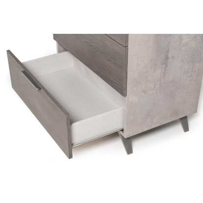 Nova Domus Bronx Italian Modern Faux Concrete & Grey Chest Grey Chest 75456 VGACBRONX-CHEST