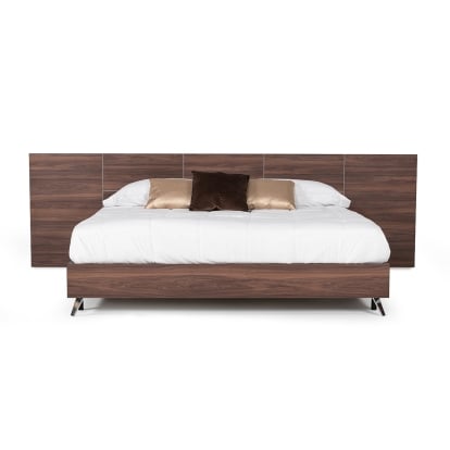 LA Furniture Brooklyn Italian Modern Walnut Bed VGACBROOKLYN-BED Contemporary Style by Vig Furnitrue Number 75997|75998 Catch Home Goods