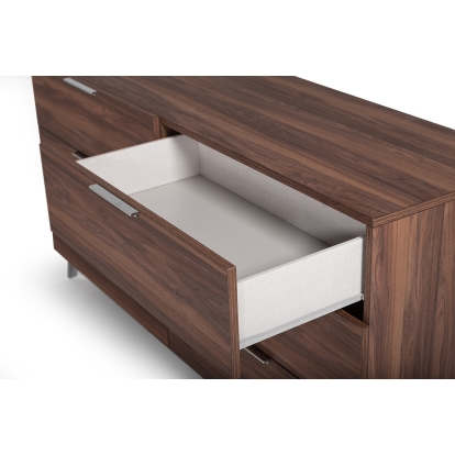 Nova Domus Brooklyn Italian Modern Walnut Dresser Walnut Dresser 76000 VGACBROOKLYN-DRSR