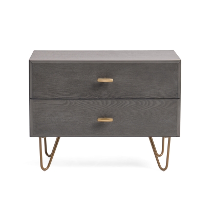 Modrest Bryan Modern Grey Nightstand Grey Nightstand 76318 VGMABR-82-GREY-NS