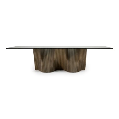 LA Furniture Byer Modern Glass + Grey Ash Dining Table VGCS-DT-21004-GRY Contemporary Style by Vig Furnitrue Number 83281 Catch Home Goods