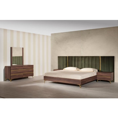 LA Furniture Calabria Modern Walnut Dresser VGACCALABRIA-DRS Contemporary Style by Vig Furnitrue Number 75531 Catch Home Goods
