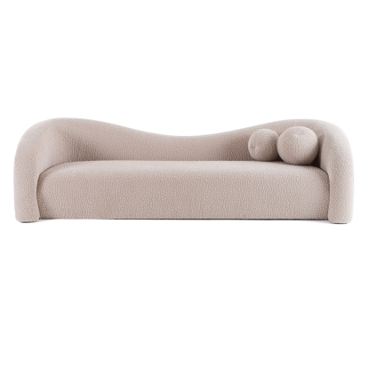 Divani Casa Calico Contemporary Beige Fabric 3-Seat Sofa Beige Sofa 81770|81770A VGOD-ZW-22019-3S-BGE