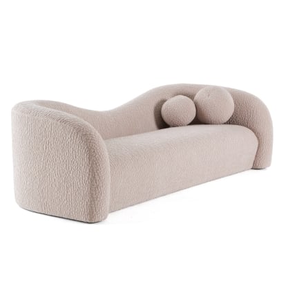 LA Furniture Calico Contemporary Beige Pebble Fabric 4-Seat Sofa VGOD-ZW-22019-4S-BGE Contemporary Style by Vig Furnitrue Number 81771|81771A Catch Home Goods