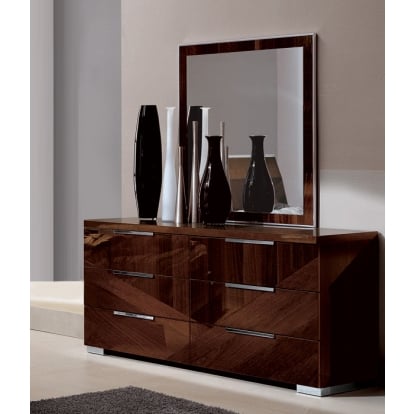 LA Furniture Capri Lacquer Italian Modern Mirror VGALFCAPRI-WAL-MIR Contemporary Style by Vig Furnitrue Number 11874 Catch Home Goods