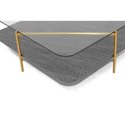 Modrest Cari Glam Gold + Glass Coffee Table Gold Coffee Table 79529 VGODLZ-247RC-GOLD-CT