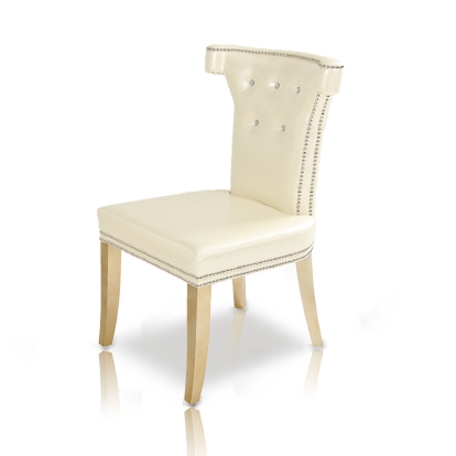 A&X Beatrice White Leather Dining Chair Dining Chair 14363 VGUNAC043