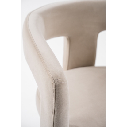 Modrest Cherish Modern Beige Fabric Dining Chair Beige Dining Chair 80596 VGEUMC-9771CH-BGE