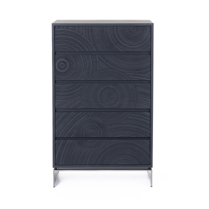 LA Furniture Cirque Modern Black Ash Chest VGVC-J2368-5H Contemporary Style by Vig Furnitrue Number 81575 Catch Home Goods