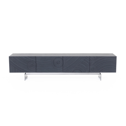 Lamod Cirque Modern Black Ash TV Stand Black TV Stand 81576A VGVC-TV2368-BLK