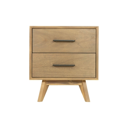 Modrest Claire Contemporary Walnut NIghtstand Walnut Nightstand 78291 VGWDWIN-NST02-NS