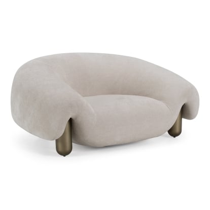 LA Furniture Clarity Contemporary Light Grey Fabric Accent Chair VGFA-SF2002-LTGRY Contemporary Style by Vig Furnitrue Number 86151 Catch Home Goods