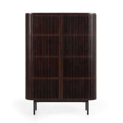 Modrest Clifton Modern Smoked Ash Tall Buffet Brown Buffet 82609 VGDW-DW2013-SMK
