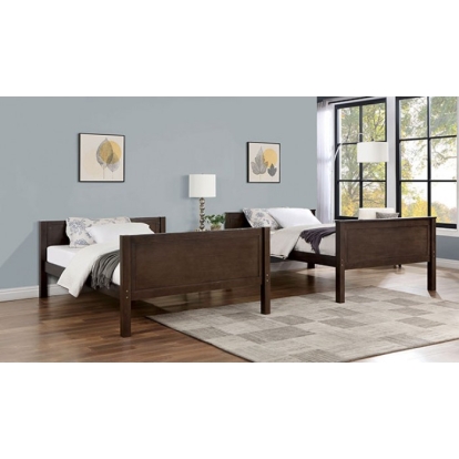 Furniture Of America Stamos Transitional Walnut Full-Full Bunk Bed Model CM-BK658WN-FF-BED