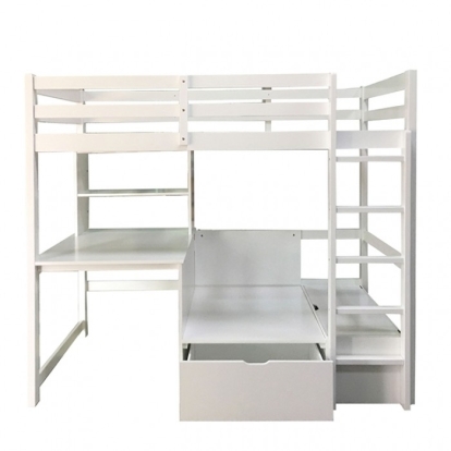 Furniture Of America Callistus Transitional White Bunk Bed Model CM-BK828WH-BED