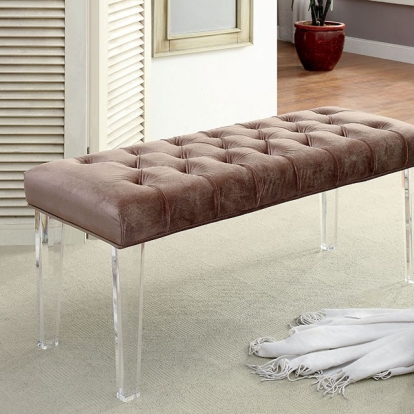 Furniture Of America Mahony Contemporary Brown Bench Model CM-BN6202BR