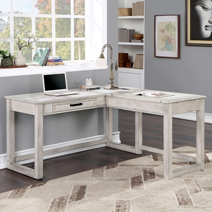Furniture Of America Galarga Transitional Antique White Desk Model CM-DK418WH