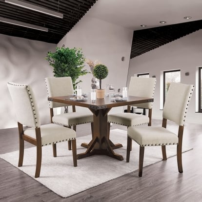 Furniture Of America Glenbrook Industrial Brown Cherry Dining Table Model CM3018T
