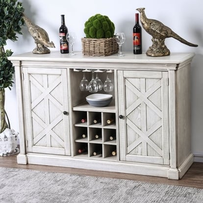 Furniture Of America Georgia Transitional Antique White Server Model CM3089SV