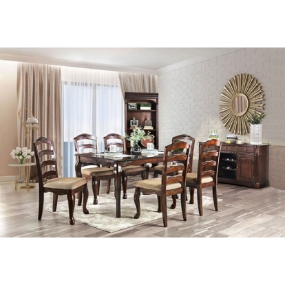 Furniture Of America Townsville Transitional Dark Walnut Dining Table Model CM3109T