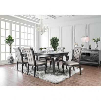 Furniture Of America Amina Transitional Gray Dining Table Model CM3219GY-T