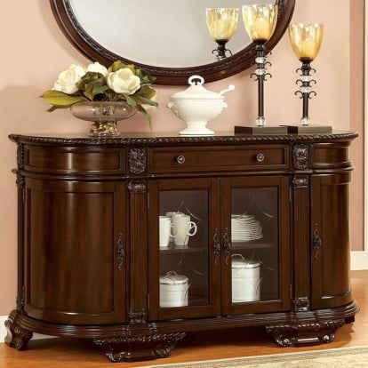 Furniture Of America Bellagio Traditional Brown Cherry Server Model CM3319SV