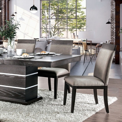 Furniture Of America Modoc Contemporary Espresso-Beige Dining Table Model CM3337T-TABLE