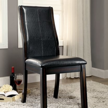 Furniture Of America Townsend Transitional Brown Cherry Side Chair (2/Box) Model CM3339DK-SC-2PK