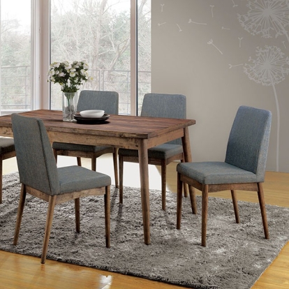 Furniture Of America Eindride Rustic Natural Tone-Gray Dining Table Model CM3371T