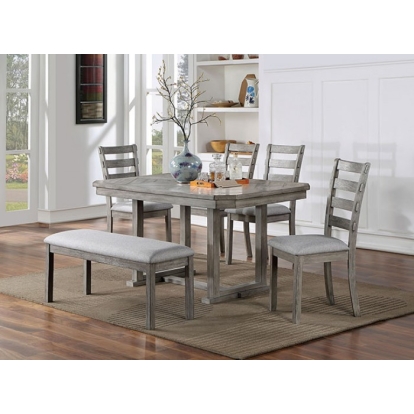 Furniture Of America Laquila Rustic Gray Dining Table Model CM3542GY-T