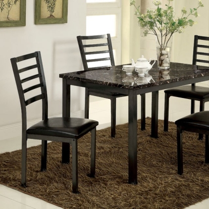 Furniture Of America Colman Transitional Black Dining Table Model CM3615T-48