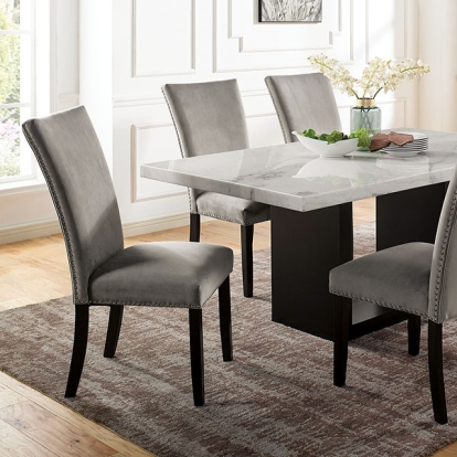 Furniture Of America Kian Contemporary White-Black Dining Table Model CM3744T-TABLE