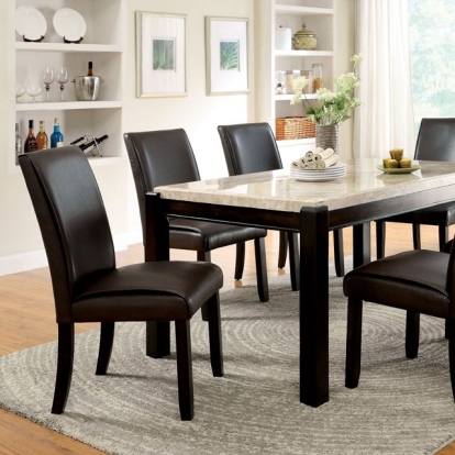 Furniture Of America Gladstone Transitional Dark Walnut-Ivory Dining Table Model CM3823T