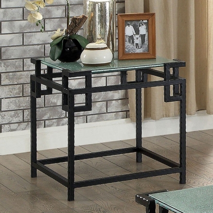 Furniture Of America Selene Contemporary Black End Table Model CM4100E-PK