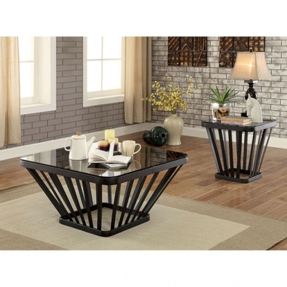 Furniture Of America Winnie Contemporary Black End Table Model CM4109BK-E