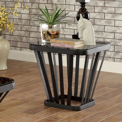 Furniture Of America Winnie Contemporary Black End Table Model CM4109BK-E