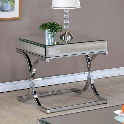 Furniture Of America Sundance Contemporary Chrome End Table Model CM4230CRM-E