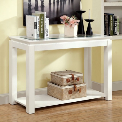 Furniture Of America Venta Contemporary White Sofa Table Model CM4238WH-S